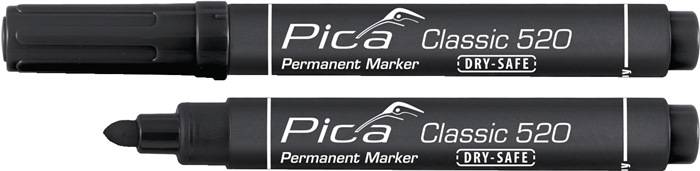 Permanentmarker Classic schwarz Strich-B.1-4mm Rundspitze PICA-0