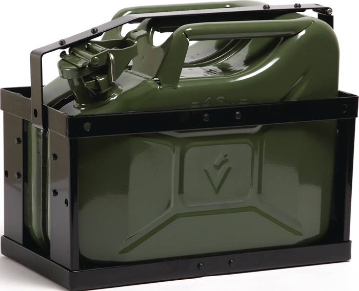 Kanisterhalterung L.377mm B.174mm H.293mm Tiefschwarz RAL 9005 2,17kg VALPRO-1