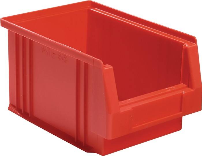 Sichtlagerkasten PLK L230xB150xH125mm PP rot LA-KA-PE-0