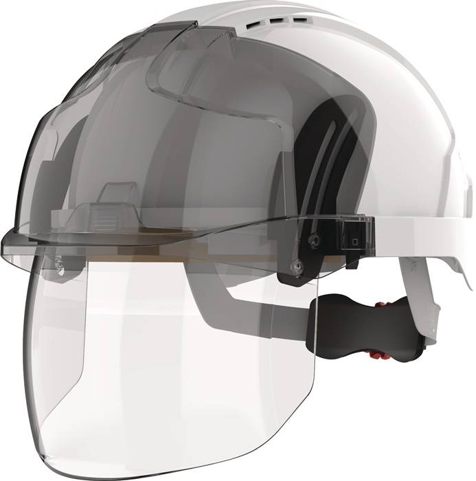 Industriehelm EVO® VISTAshield® weiß/smoke ABS EN 397,EN 50365 JSP