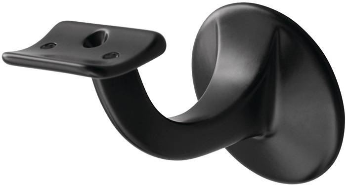 Handlaufträger 3501 Alu.ku.-besch.schwarz D.Wandplatte 56mm
