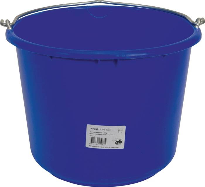 Baueimer GRIPLINE X 12l schwer,verstärkt blau Ku.BERDAL-2