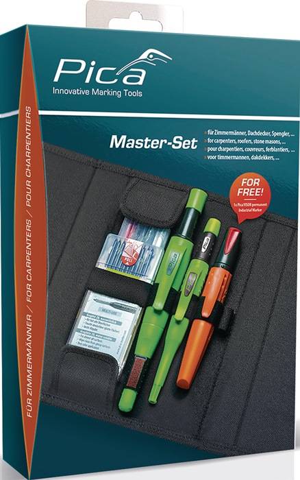 Bau-/Tieflochmarker Master-Set Zimmermann sortiert PICA-2