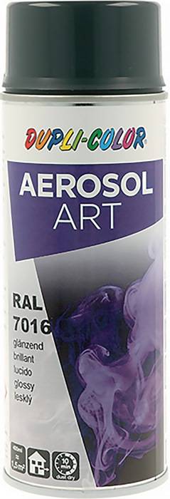 Buntlackspray AEROSOL Art grau glänzend RAL 7016 400ml Spraydose-0