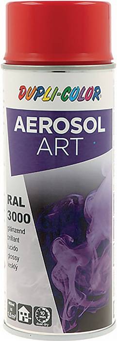 Buntlackspray AEROSOL Art feuerrot glänzend RAL 3000 400ml Spraydose-0