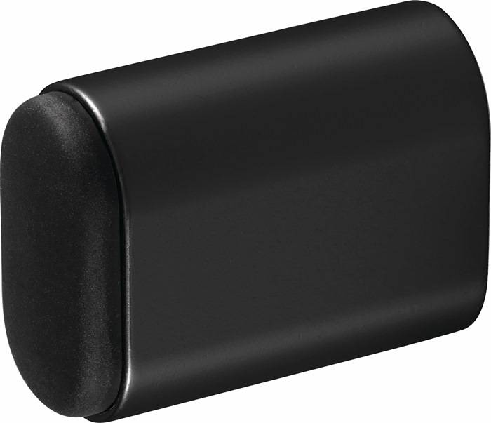 Wandtürpuffer 4700/4702/4704 Alu.schwarz ku.-besch.L.50mm HERMETA-0