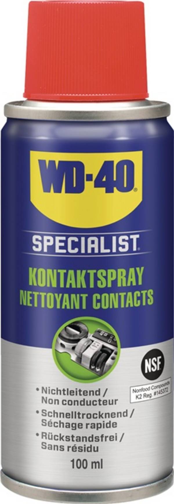 Kontaktspray 400ml Zulassung NSF K2 Spraydose Smart Straw™ WD-40 SPECIALIST