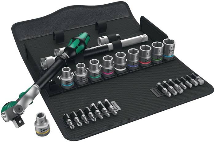 Wera Zyklop Speed 8100 SC 6 - Knarrensatz mit Bit- und Steckschlüssel-Satz