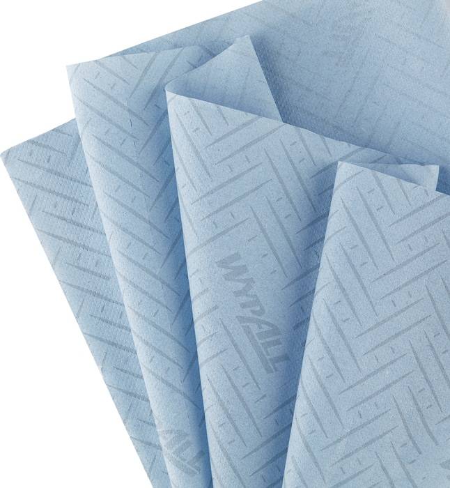 Putztuch WYPALL L10 7407 L.ca.380xB.ca.183mm blau 1-lagig,perforiert,RCS 6 RL/KT-2