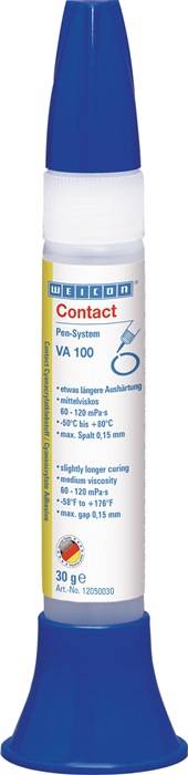 Cyanacrylatklebstoff Contact VA 100 30g farblos Pen-System WEICON-0