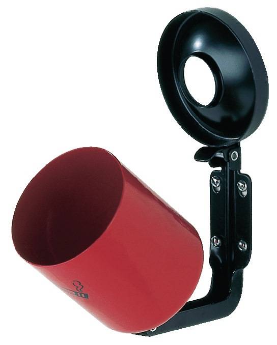 Wandascher Ø90xH100mm neusilber m.Kippvorrichtung TKG-1