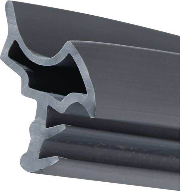 Türanschlagdg.K2378 L.5m z.Einstecken W-PVC blk weiß ELLEN
