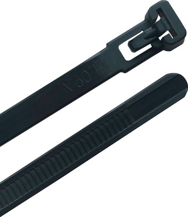 Kabelbinder L.250mm B.7,6mm PA 6.6 schwarz 100St./Btl.-1
