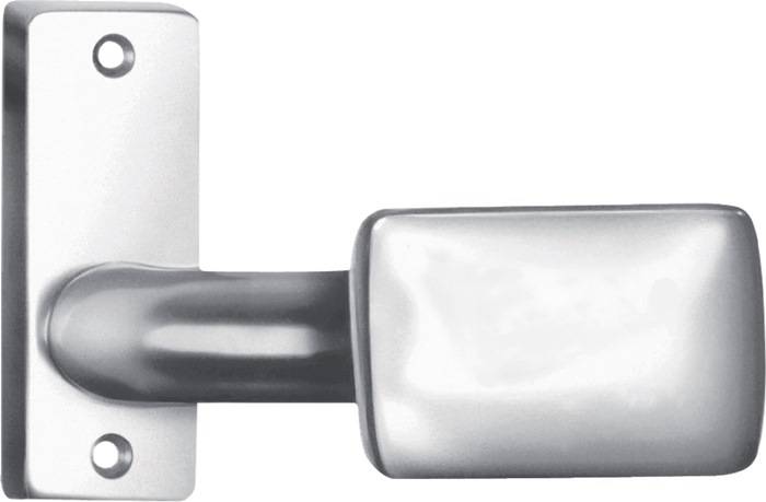 Türknopf 485 Leichmetall F1/silberf.gekr.ktg fest/drehb.B.65mm H.44mm AMF-0