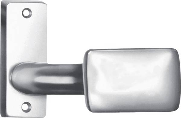 Türknopf 485 LM F1/silberf.gekr.ktg fest B.65mm H.44mm AMF
