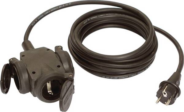 Schutzkontaktverlängerung 16 A 230 V 3x1,5mm² 3m H07RN-F