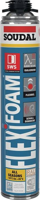 1K-Pistolenschaum FLEXI FOAM 750 ml B2 blau o.Einw.-Handsch.Dose SOUDAL