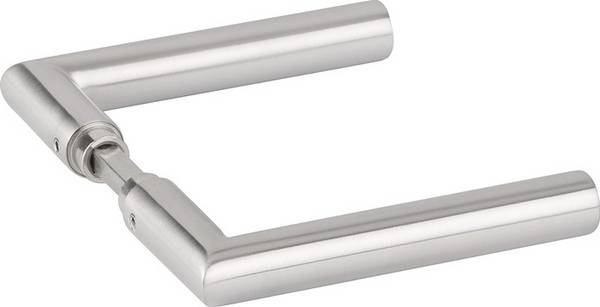 Glastürdrückerpaar 1802 BASIC 02 VA Gehrungsform 4-KT.8mm HERMAT