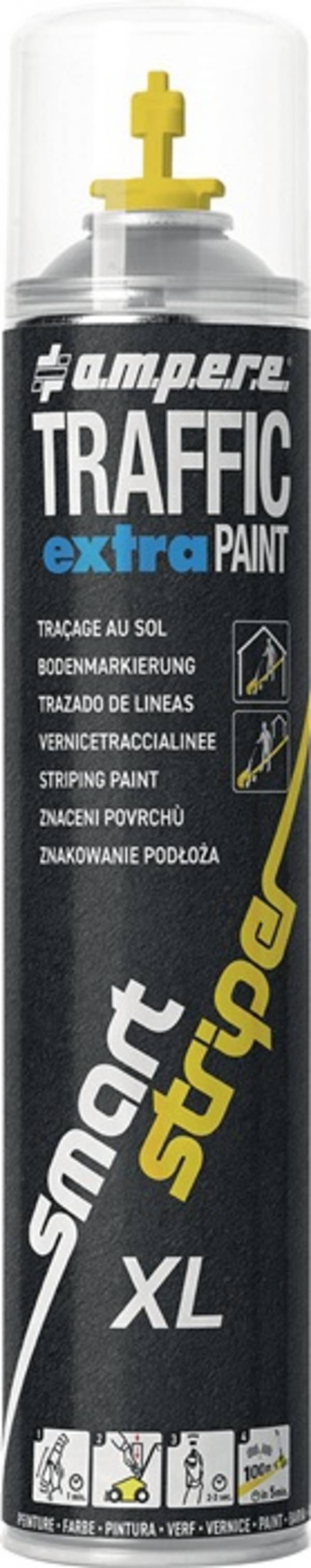 AMPERE 11852 Bodenmarkierspray Traffic Extra Paint XL 750 ml gelb