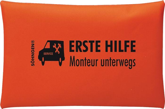 Erste Hilfe Tasche Monteur unterwegs B240xH170ca.mm orange SÖHNGEN-0