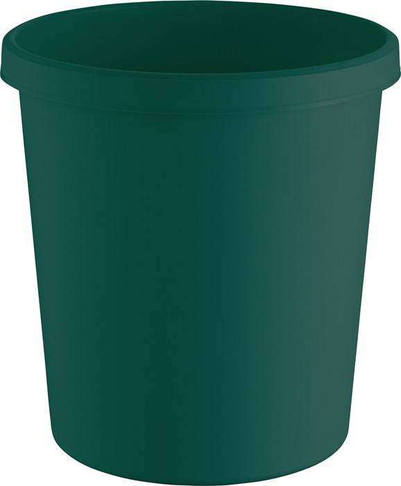 Papierkorb 18l H331xØ315mm m.Griffrand Ku.grün HELIT-0
