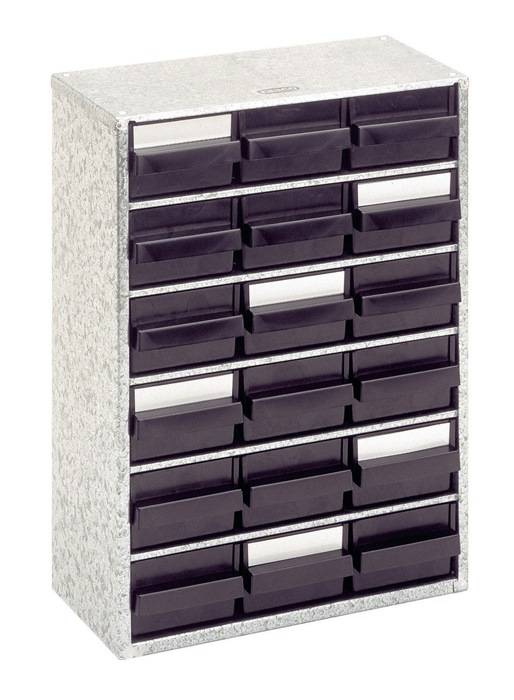 Raaco Stahlmagazin 918-02, ESD, 18 Schubladen