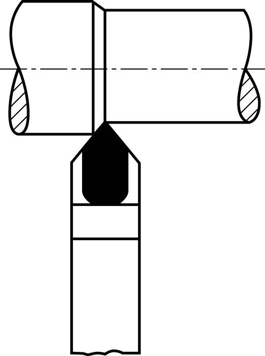 Drehmeißel DIN 4975 20x12mm HM P25/30 ger. spitz Wilke-1