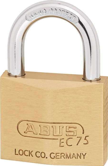 Zylindervorhangschloss 75/40 gl.-7341 Schlosskörper-B.39,5mm MS gl.ABUS-1