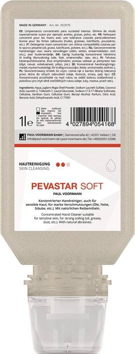 Handreinigung PEVASTAR SOFT 1l silikon- u.lösemittelfrei Softflasche-0
