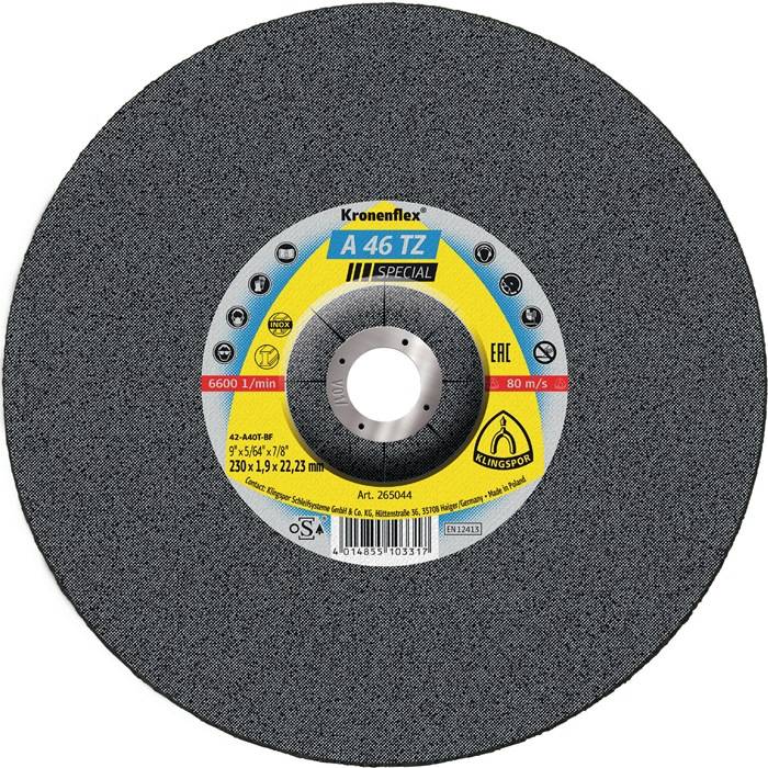 Trennscheibe A 46 TZ Special D230x1,9mm gekr.INOX Bohr.22,23mm KLINGSPOR-0