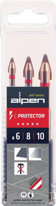 Fliesenbohrersatz C PROTECTOR 3-tlg.D.6/8/10mm ALPEN-0
