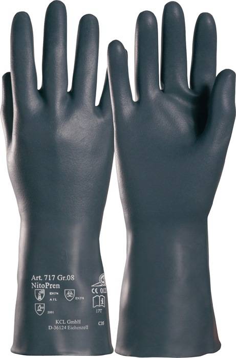 Chemiehandschuh Nitopren 717 Gr.9 dunkelgrau EN 388,EN 374 PSA III HONEYWELL-0