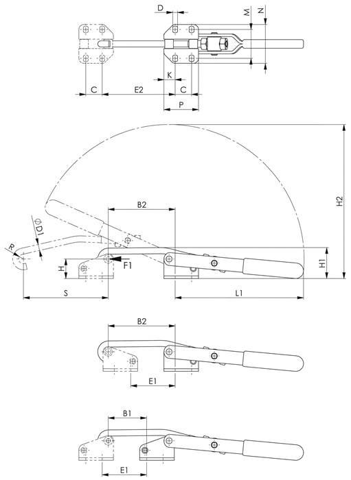 Verschlussspanner 6847 Gr.1 AMF - Artikel: 4020772094522-1