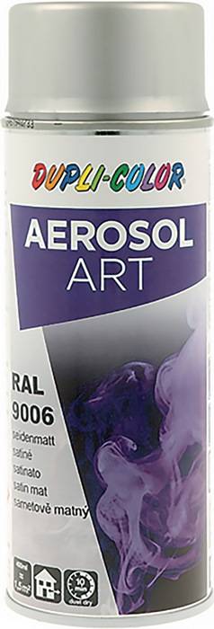 Buntlackspray AEROSOL Art weißalu.seidenmatt RAL 9006 400ml Spraydose-0