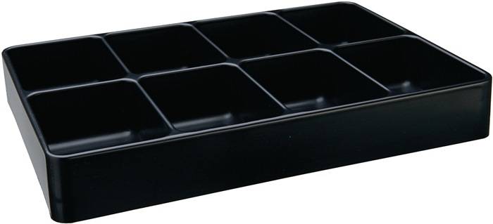 Eins.LOGS 130 H48xB338xT238mm Ku.schwarz 8-fach LOGS-0