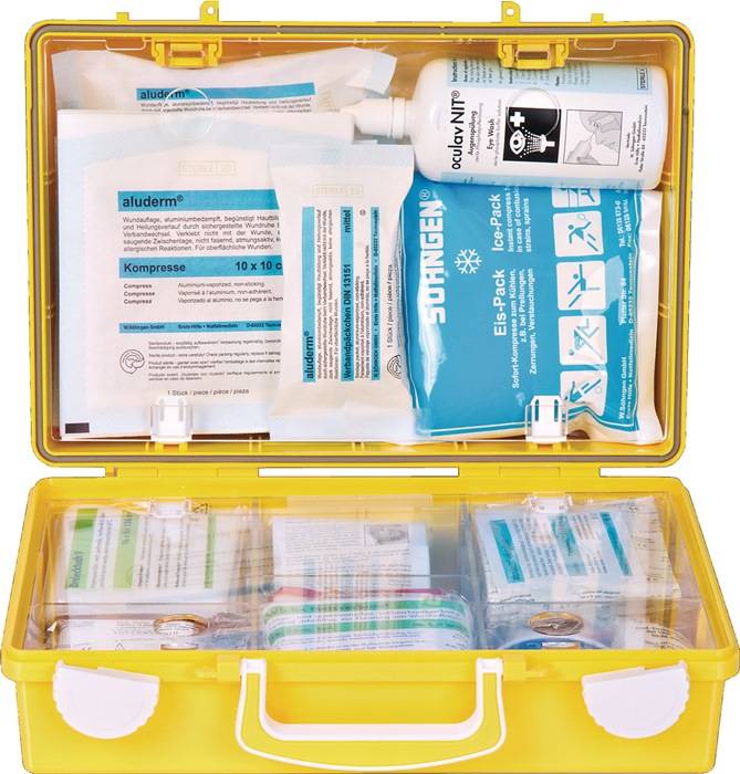 Erste Hilfe Koffer Extra+ Handwerk B310xH210xT130ca.mm leuchtgelb SÖHNGEN-3
