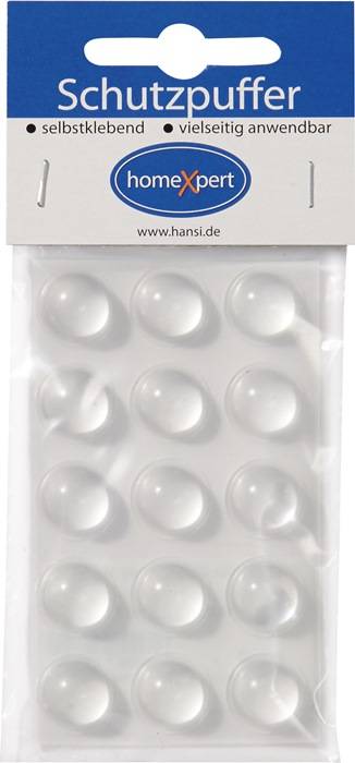 Schutzpuffer 16 mm Kunststoff transparent Linse selbstklebend-0