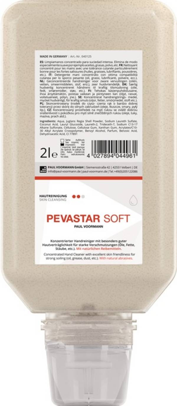 Handreinigung PEVASTAR SOFT 2l silikon- u.lösemittelfrei Softflasche