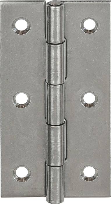 Scharnier H.50mm B.31mm S.1,0mm VA gerollt,schmal VORMANN-0