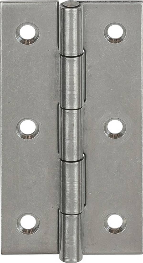 Scharnier H.80mm B.41mm S.1,5mm VA gerollt,schmal VORMANN