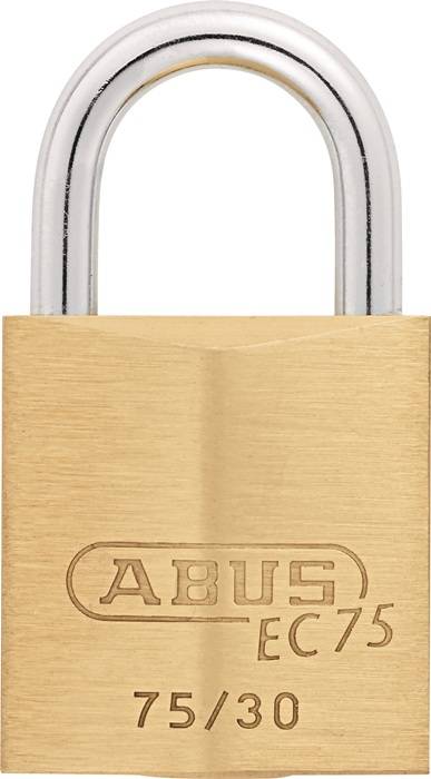 Zylindervorhangschloss 75/30 gl.-7341 Schlosskörper-B.30mm MS gl.ABUS-1