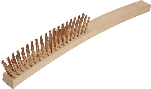 Drahtbürste L.350mm Zinnbronzedraht 0,3mm 3-reihig funkenfrei ENDRES TOOLS