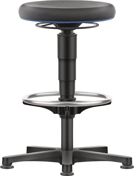 Drehhocker Bodengleiter u.Fußring Supertec schwarz-0