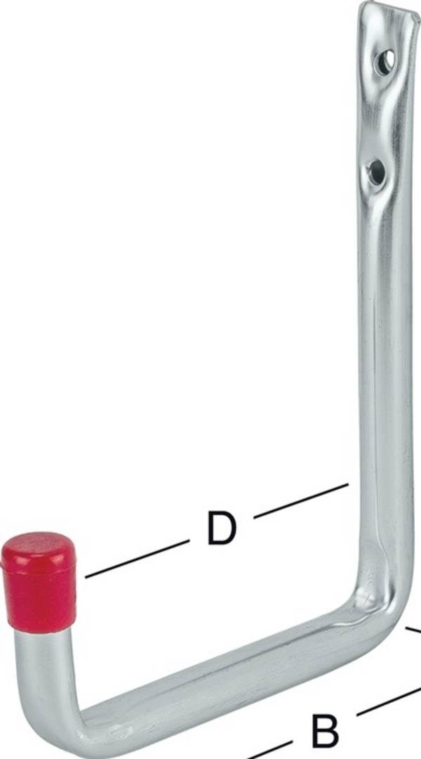 Wandhaken U-Form o.Gummierung A.150mm STA verz.VORMANN