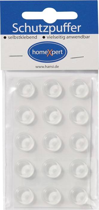 Schutzpuffer 14 mm Kunststoff transparent Koni selbstklebend-0