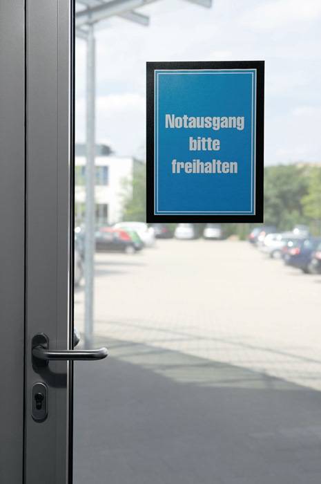 DURABLE Magnetrahmen, selbstklebende Rückenfolie, DIN A4 schwarz, 2 St-2