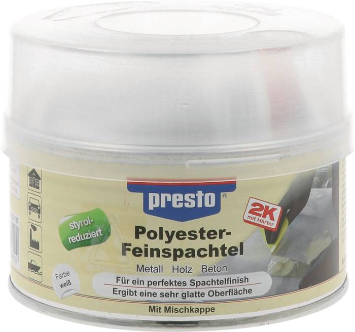 2K-Feinspachtel prestolith® weiß,Härter rot 500g Dose PRESTO-0