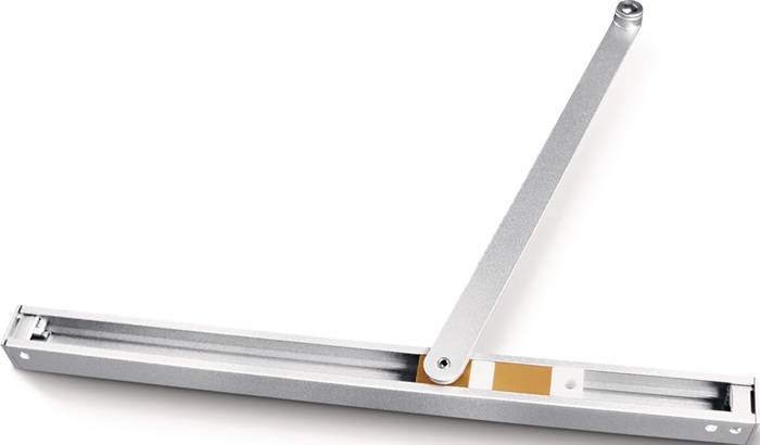 GEZE 102366 Gleitschiene T-Stop für TS 3000 und TS 5000 silber mechanisch Bandge-0
