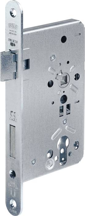 Feuerschutztürschloss B-1206 24/65/72/9mm DIN R 24mm rd VA BKS-0