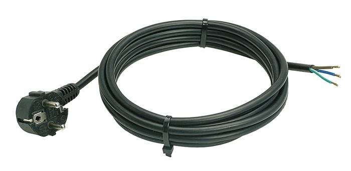 WEINGÄRTNER 08024 Anschlussleitung H05VV-F 3G1,5mm² 3m Winkelstecker WEINGÄRTNER-0